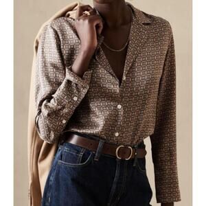 NWT Banana Republic 100% Silk Blouse
